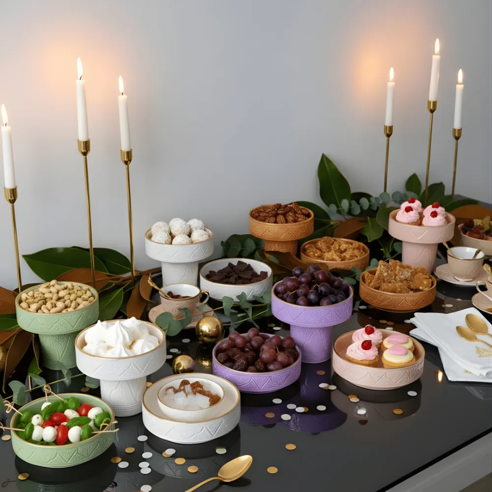 Moroccan Ceramic Serving Set – Full Collection Display