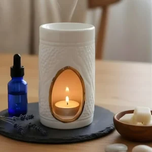 Moroccan Ceramic Oil Burner White