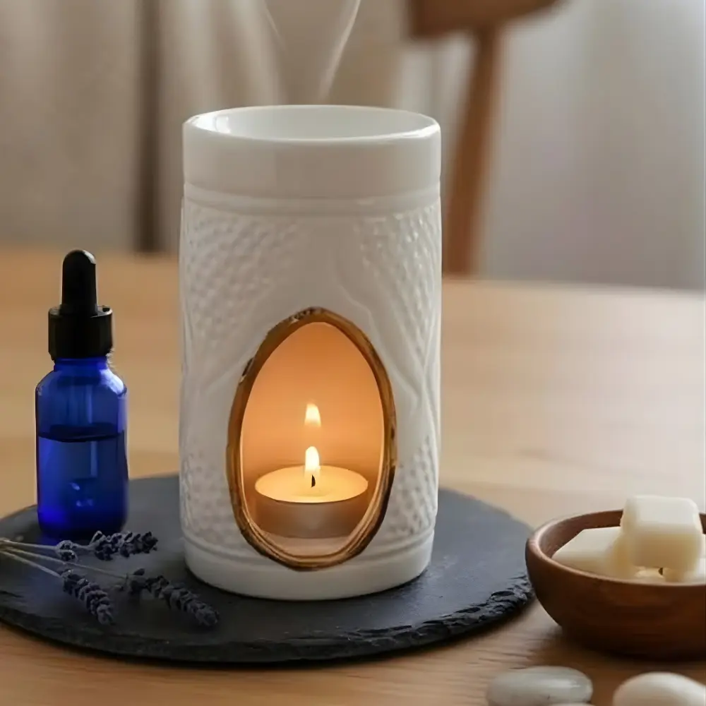 Moroccan Ceramic Oil Burner White