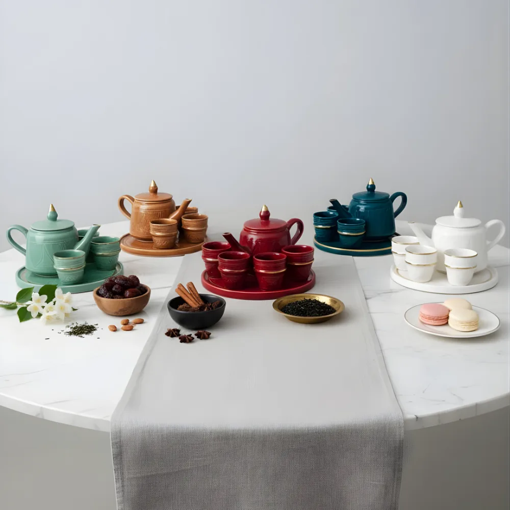 Moroccan Ceramic Tea Set