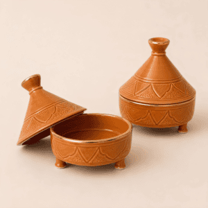 Handcrafted Moroccan Ceramic Mini Tagine